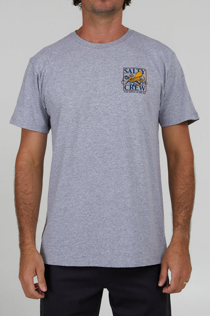 Salty Crew - Ink Slinger Classic Short Sleeve Tee in Athletic Heather