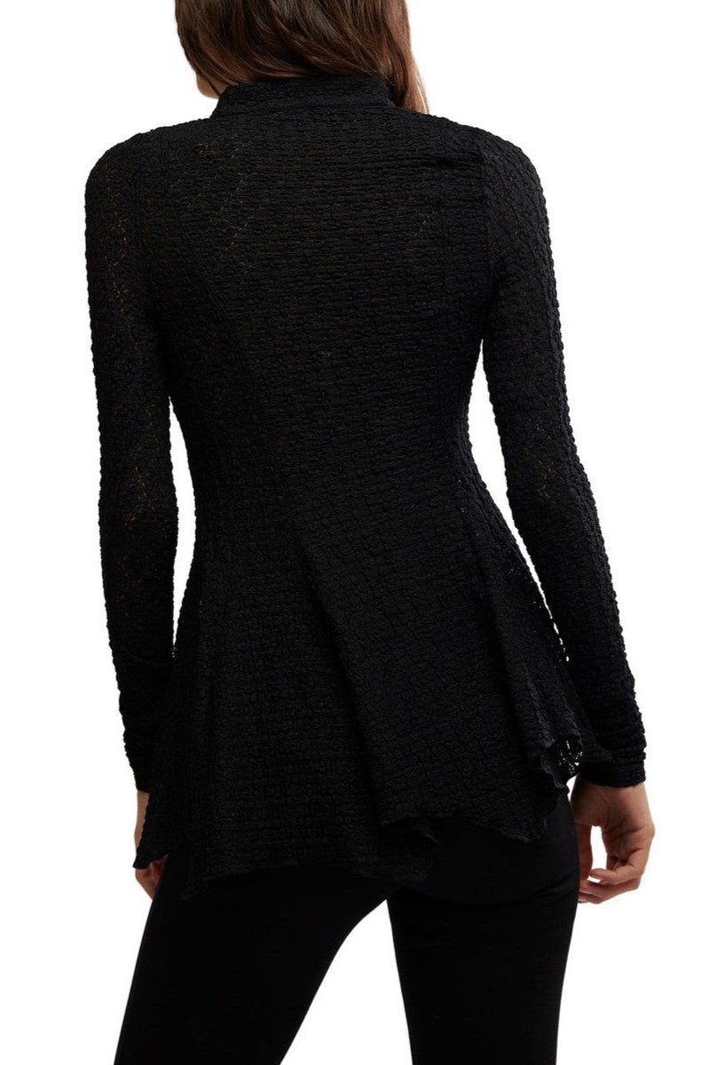 Free People - Janey Lace Top in Black