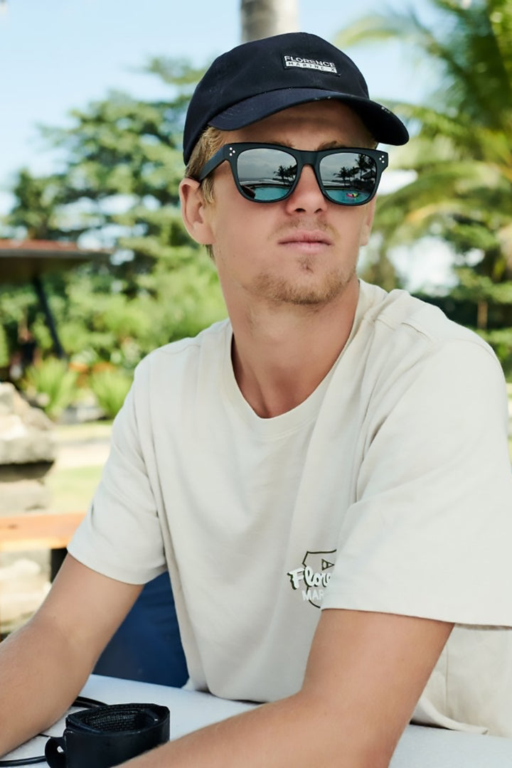 I-SEA - Liam in Black Frame with Smoke Polarized Lenses