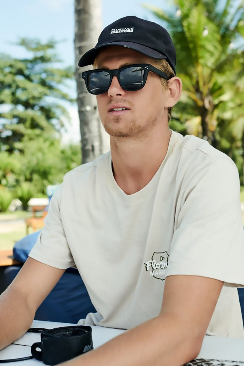 I-SEA - Liam in Black Frame with Smoke Polarized Lenses