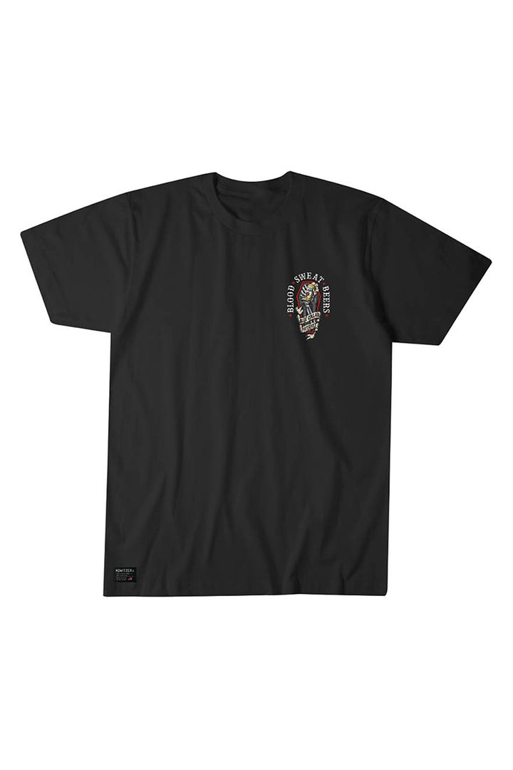 HOWITZER - Beers Short Sleeve Tee in Vintage Black