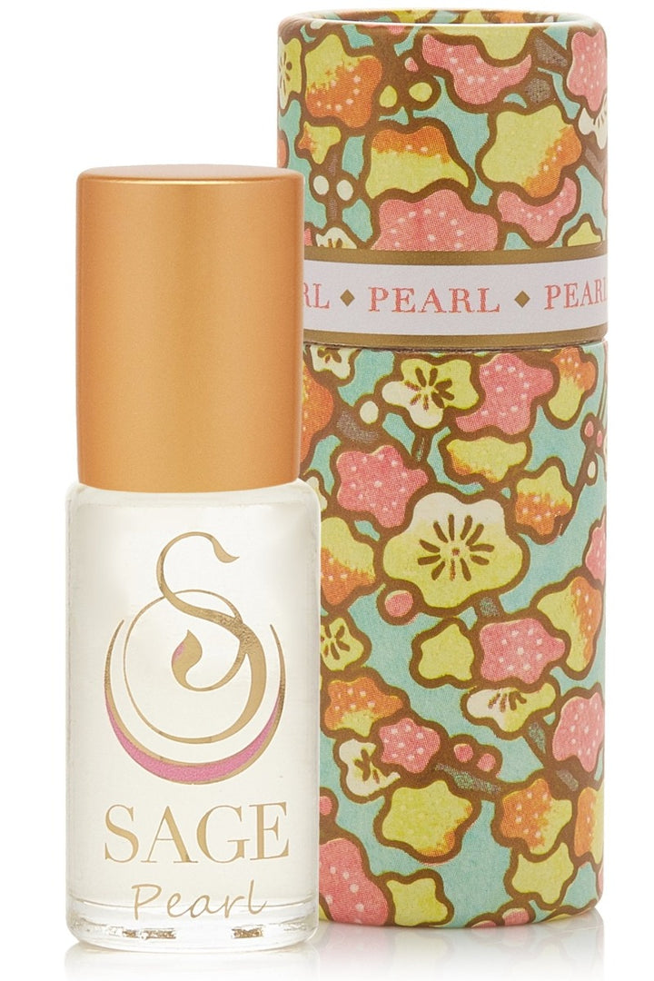 Sage - Pearl Gemstone Perfume Oil Concentrate Roll-On - 1/8oz