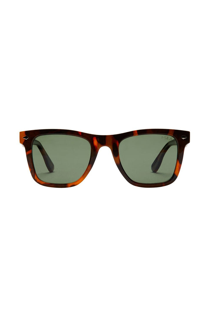 I-SEA - Rhythm in Tort Frames with Green Polarized Lenses