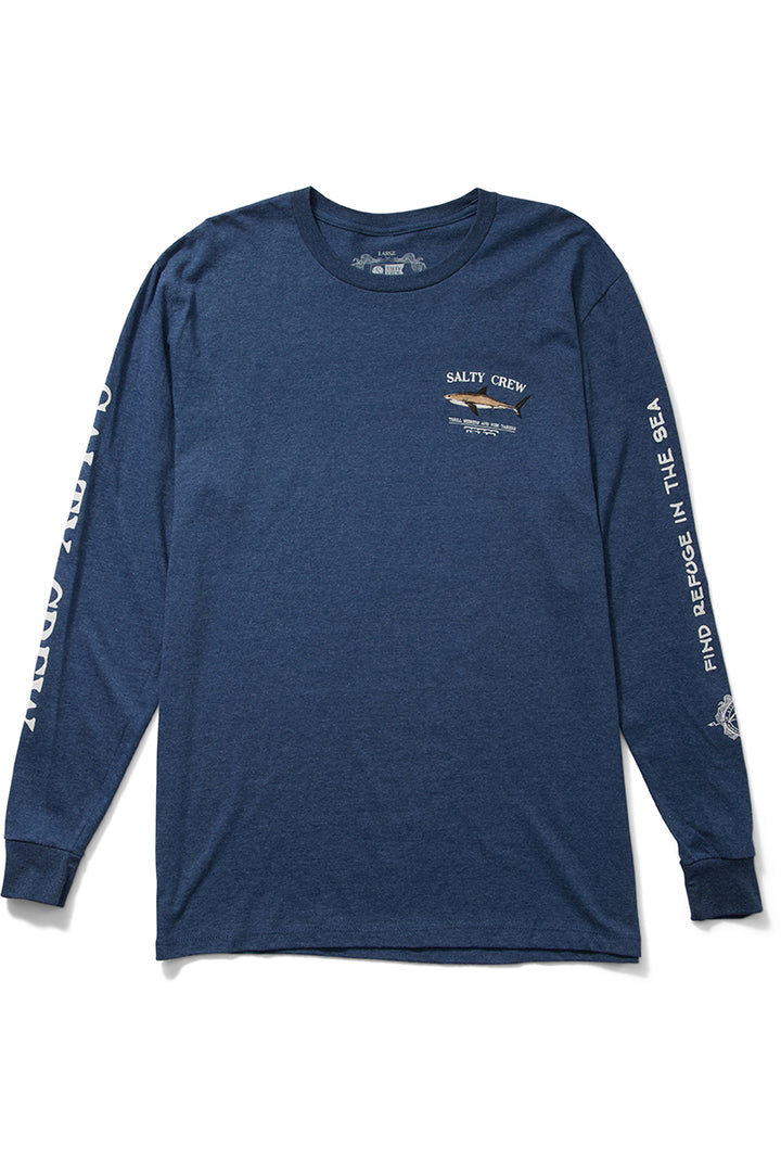 Salty Crew - Bruce Long Sleeve Classic Tee in Navy Heather