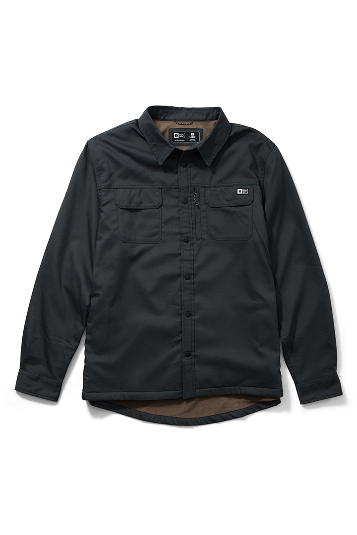 Salty Crew - Fathom Tech Shacket in Charcoal