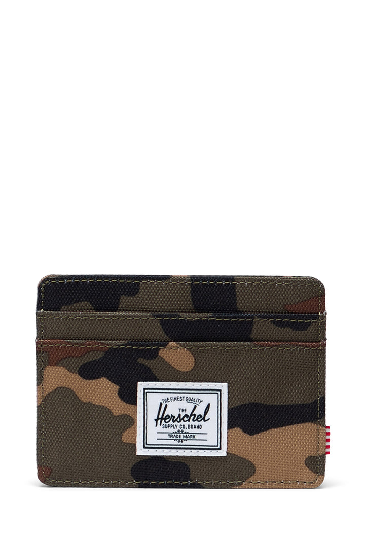 Herschel - Charlie Cardholder Wallet in Woodland Camo