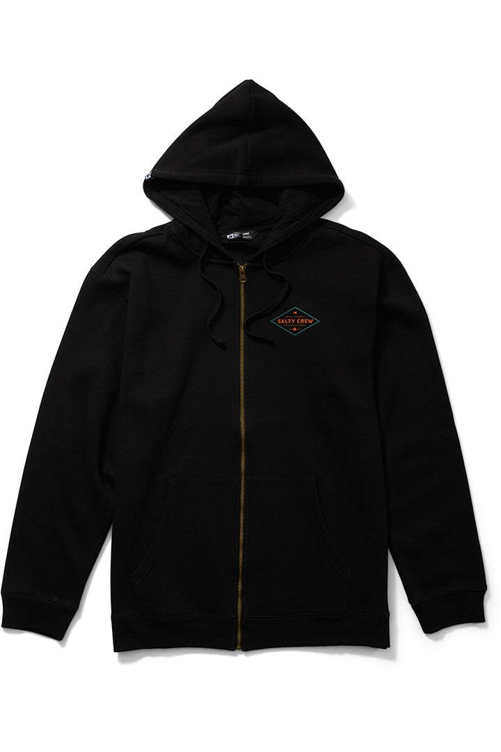 Salty Crew - Double Diamond Zip Fleece in Black