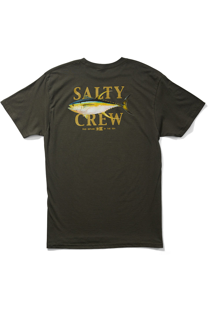 Salty Crew - Yellowfin Short Sleeve Classic Tee in Charcoal