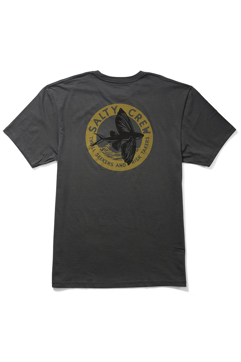 Salty Crew - Fly By Short Sleeve Premium Tee in Charcoal