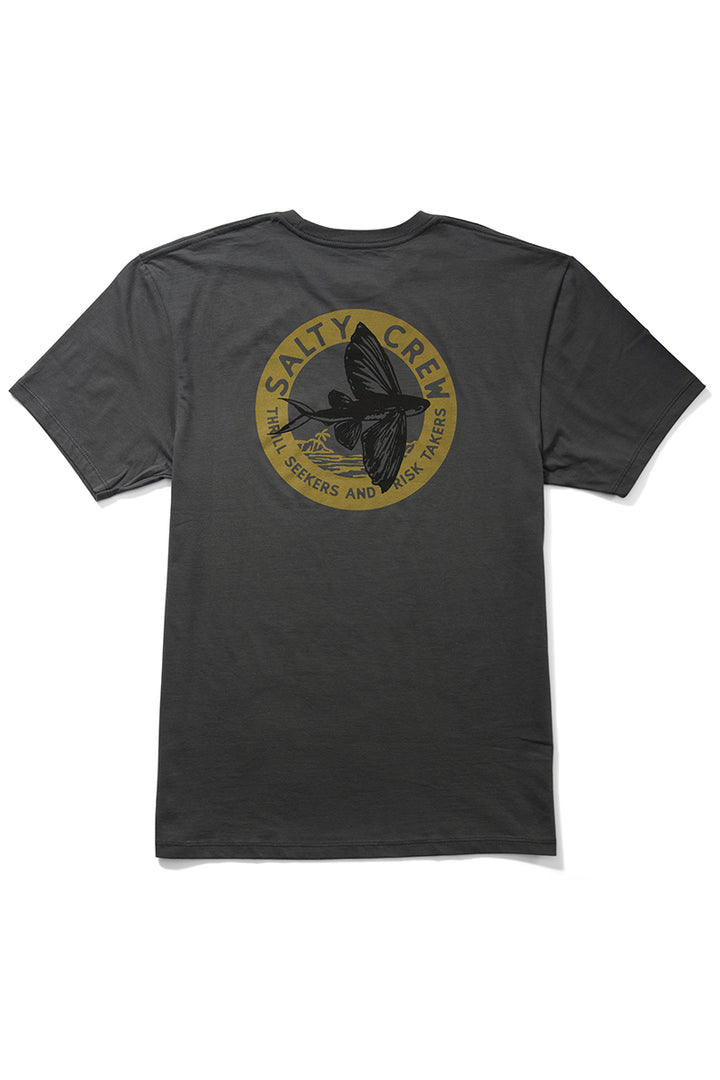 Salty Crew - Fly By Short Sleeve Premium Tee in Charcoal