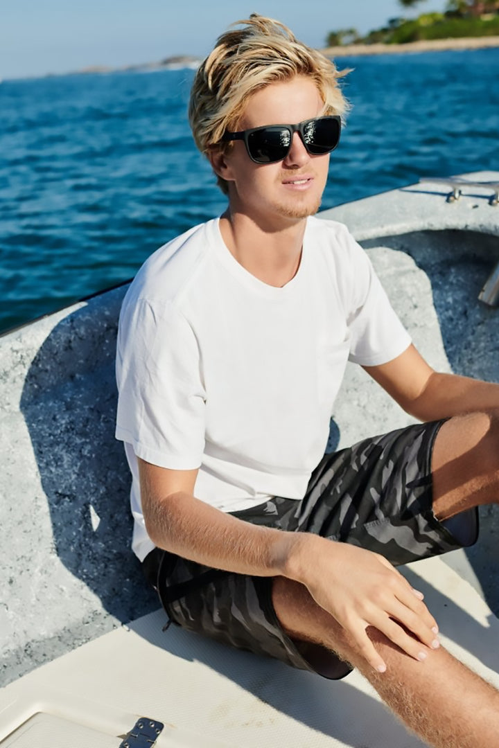 I-SEA - Wyatt in Black Frames with Smoke Polarized Lenses