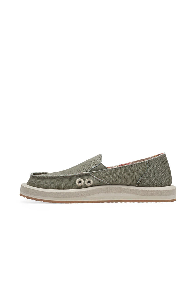 Sanuk - Donna Soft Top Hemp in "Smokey Olive"