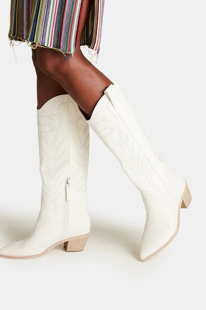 dolce vita - Solei Boots in White Leather