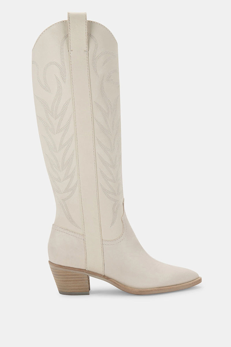 dolce vita - Solei Boots in White Leather