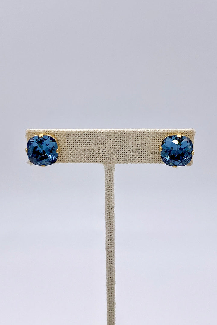 La Vie Parisienne - Sapphire Swarovski Crystal Stud Earrings