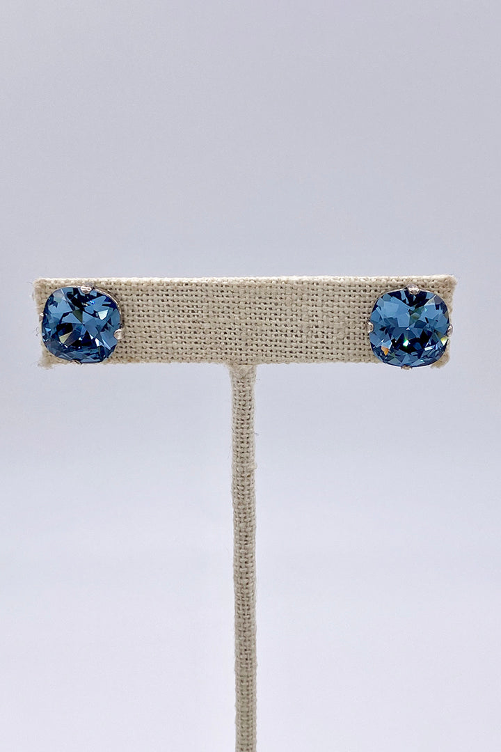 La Vie Parisienne - Sapphire Swarovski Crystal Stud Earrings