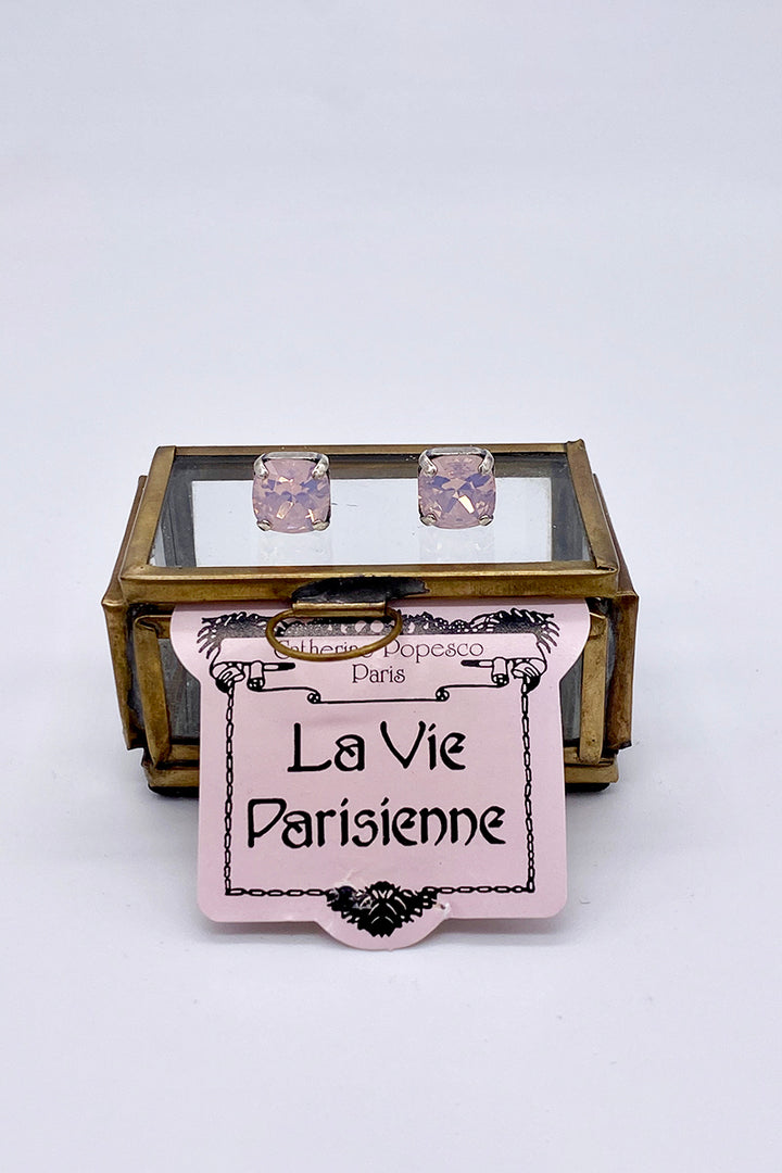 La Vie Parisienne - Rose Water Opal Swarovski Crystal Stud Earrings