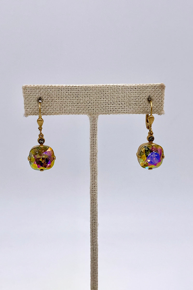 La Vie Parisienne - Ultra Coco Swarovski Crystal Leverback Hanging Stud Earrings