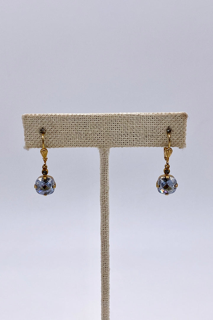 La Vie Parisienne - Shade Swarovski Crystal Leverback Hanging Stud Earrings