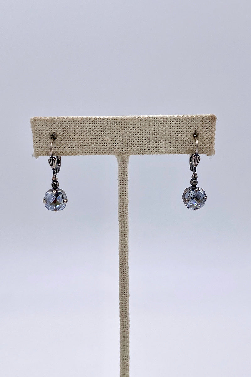 La Vie Parisienne - Shade Swarovski Crystal Leverback Hanging Stud Earrings