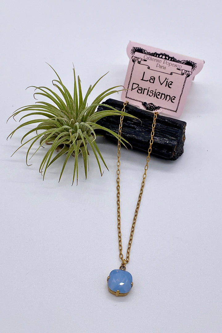 La Vie Parisienne - Swarovski Crystal Necklace - Air Blue Opal