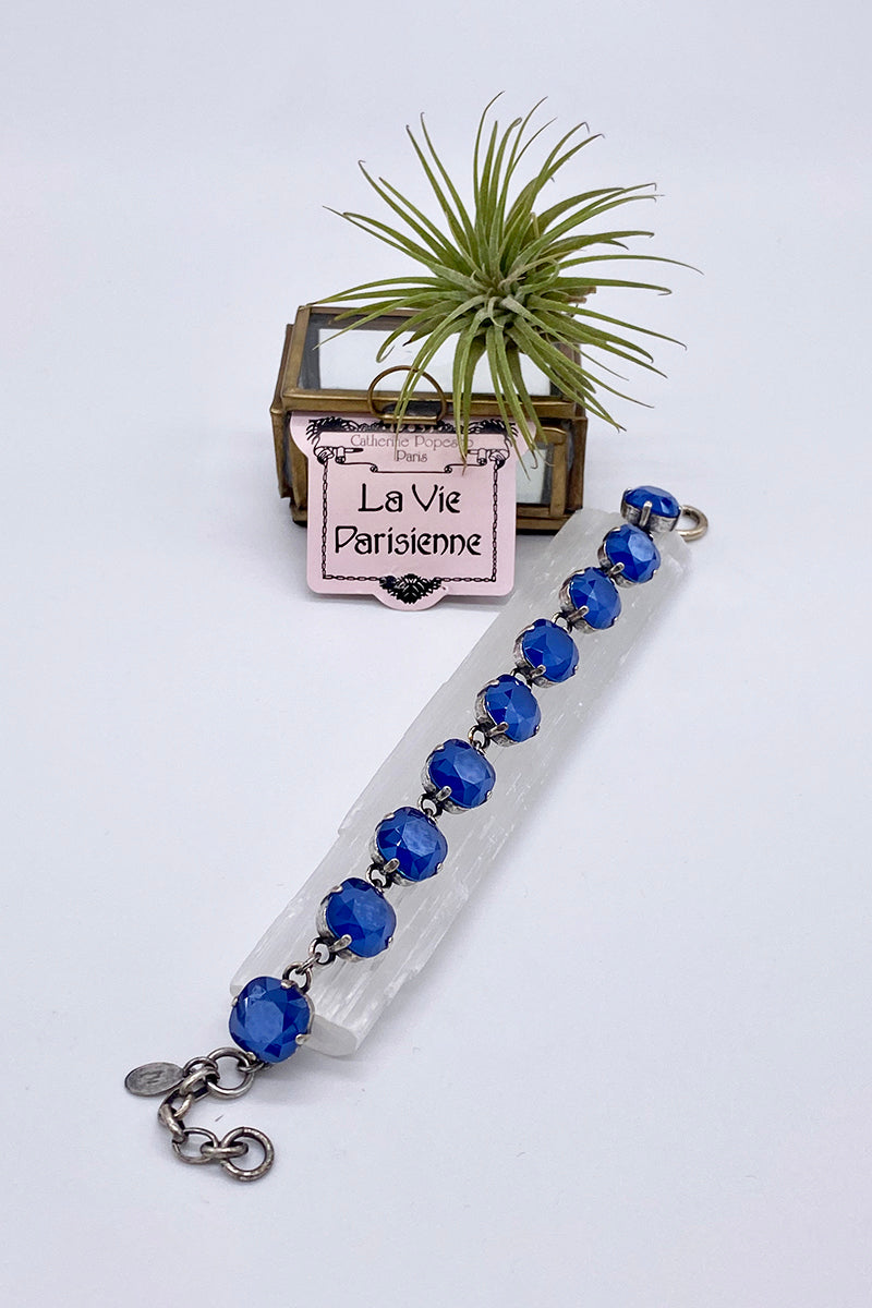 La Vie Parisienne - Swarovski Crystal Bracelet - Capri Blue