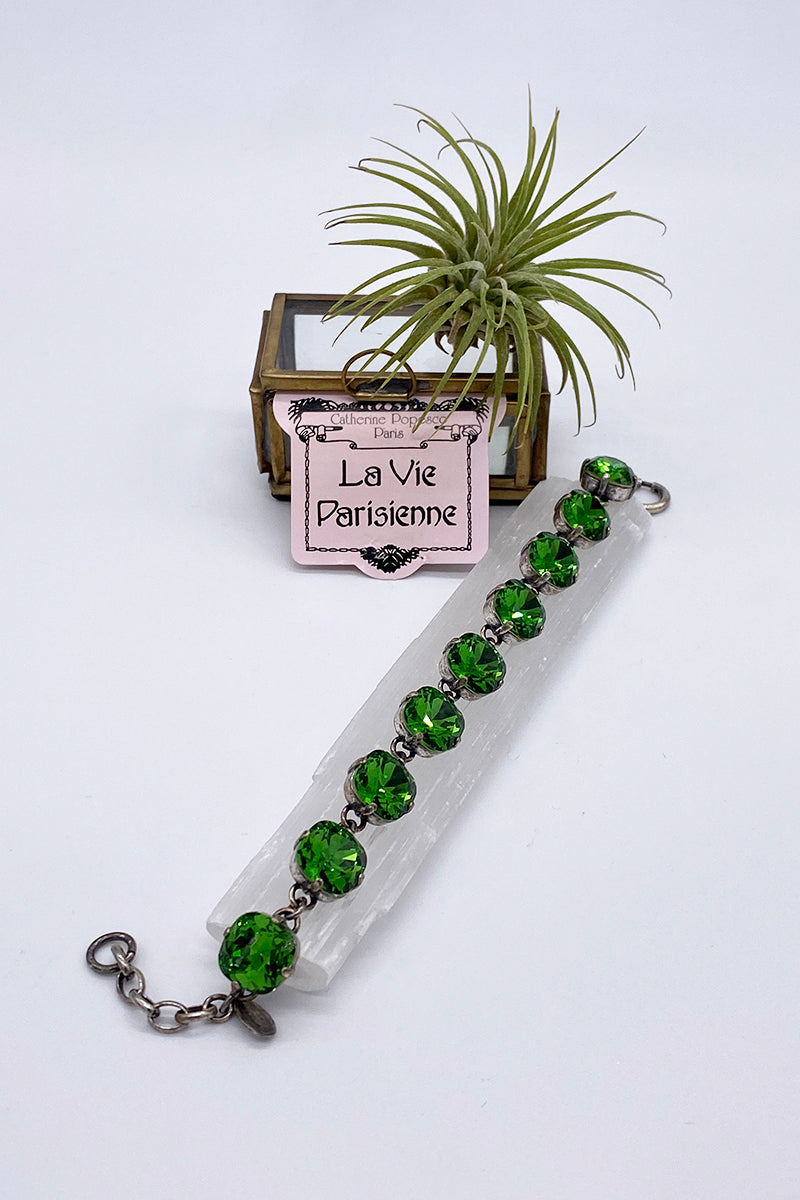 La Vie Parisienne - Swarovski Crystal Bracelet - Emerald