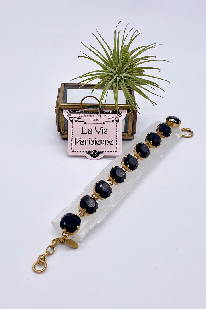 La Vie Parisienne - Swarovski Crystal Bracelet - Jet