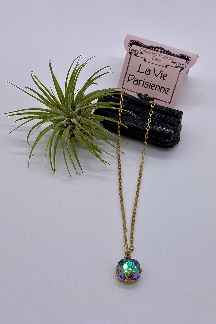 La Vie Parisienne - Swarovski Crystal Necklace - Peridot