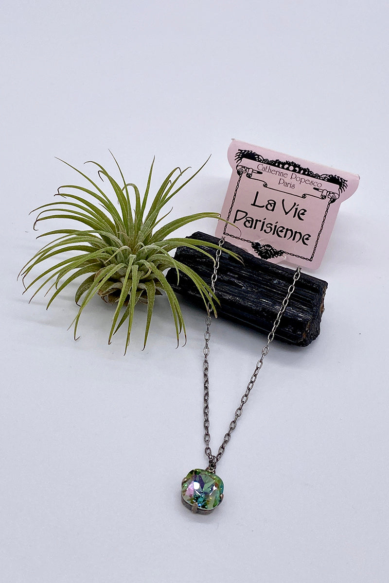 La Vie Parisienne - Swarovski Crystal Necklace - Peridot