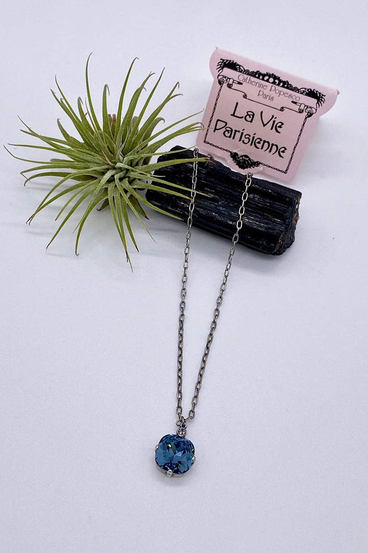 La Vie Parisienne - Swarovski Crystal Necklace - Sapphire