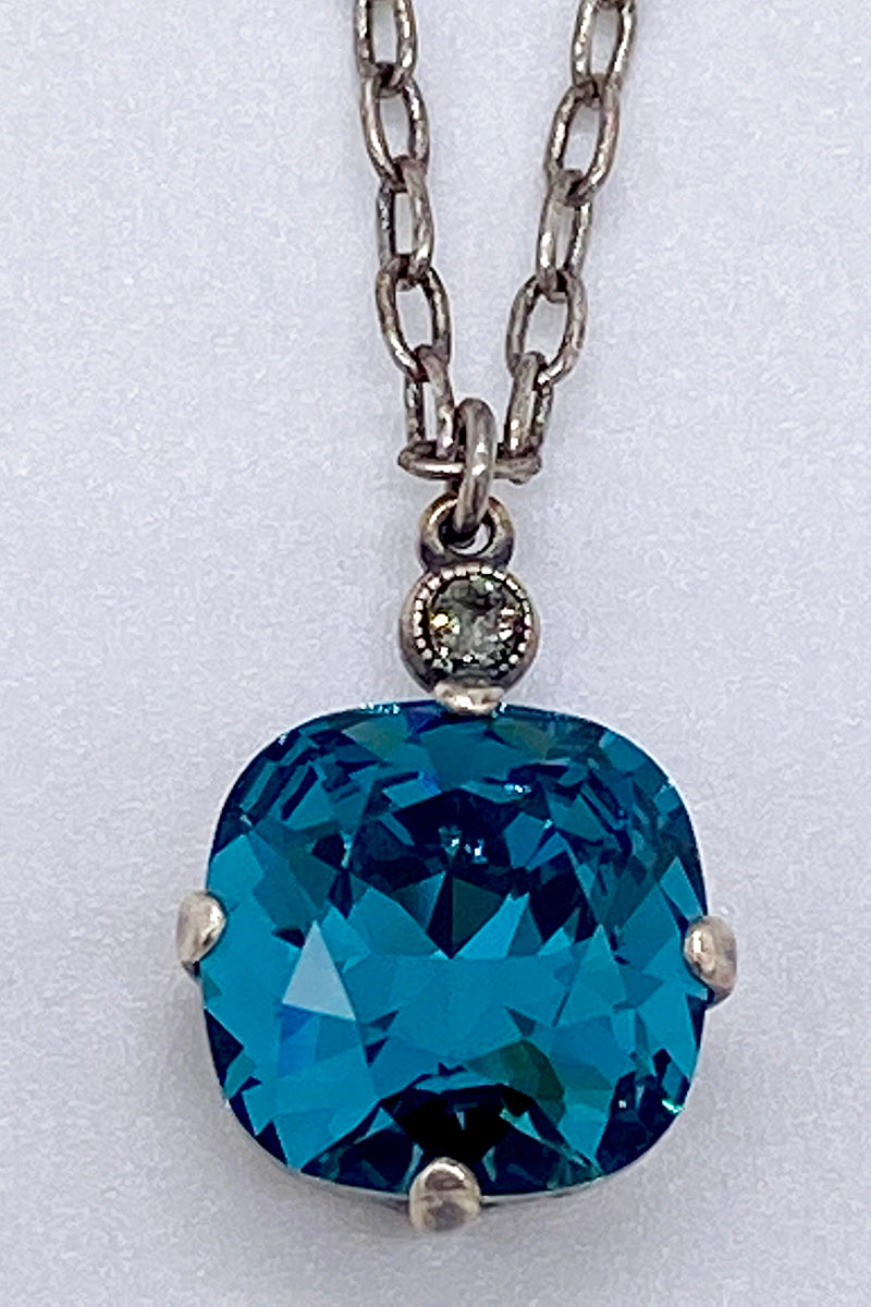 La Vie Parisienne - Swarovski Crystal Necklace - Teal